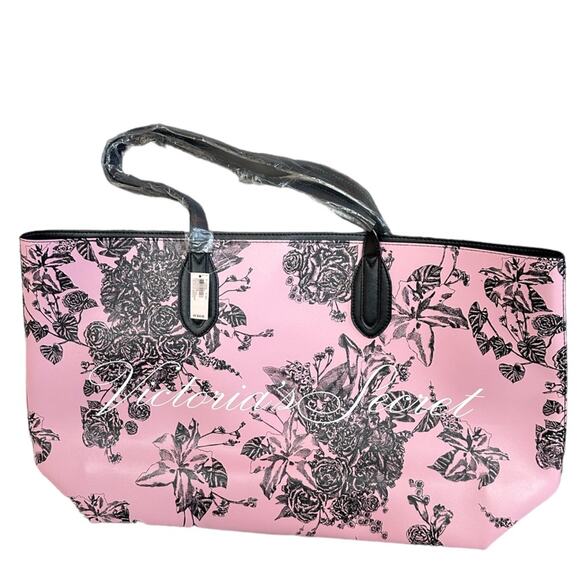 NWT Victoria's Secret Limited Edition Pink large 
Floral Tote Bag 48.00 - Picture 1 of 6